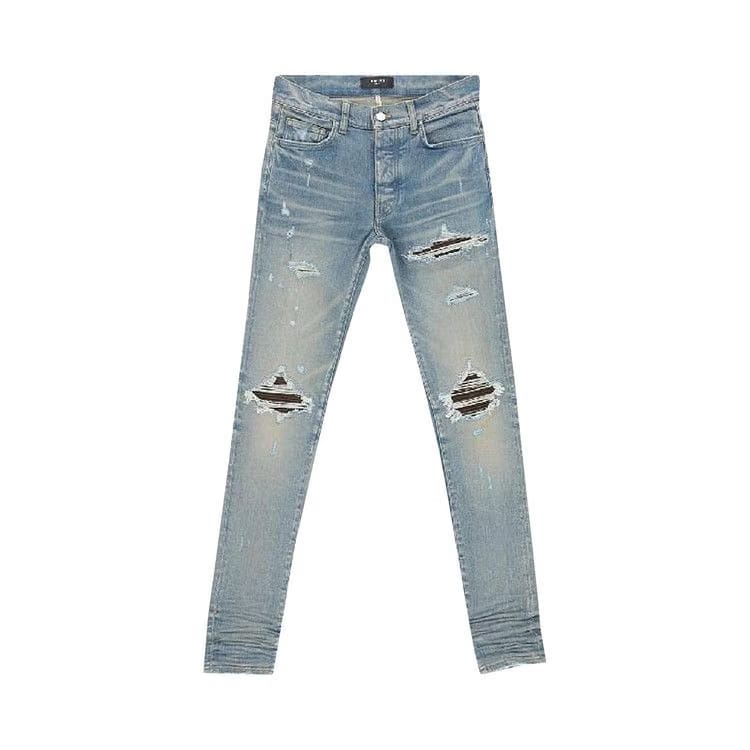 Amiri MX1 Leather Jean Indigo