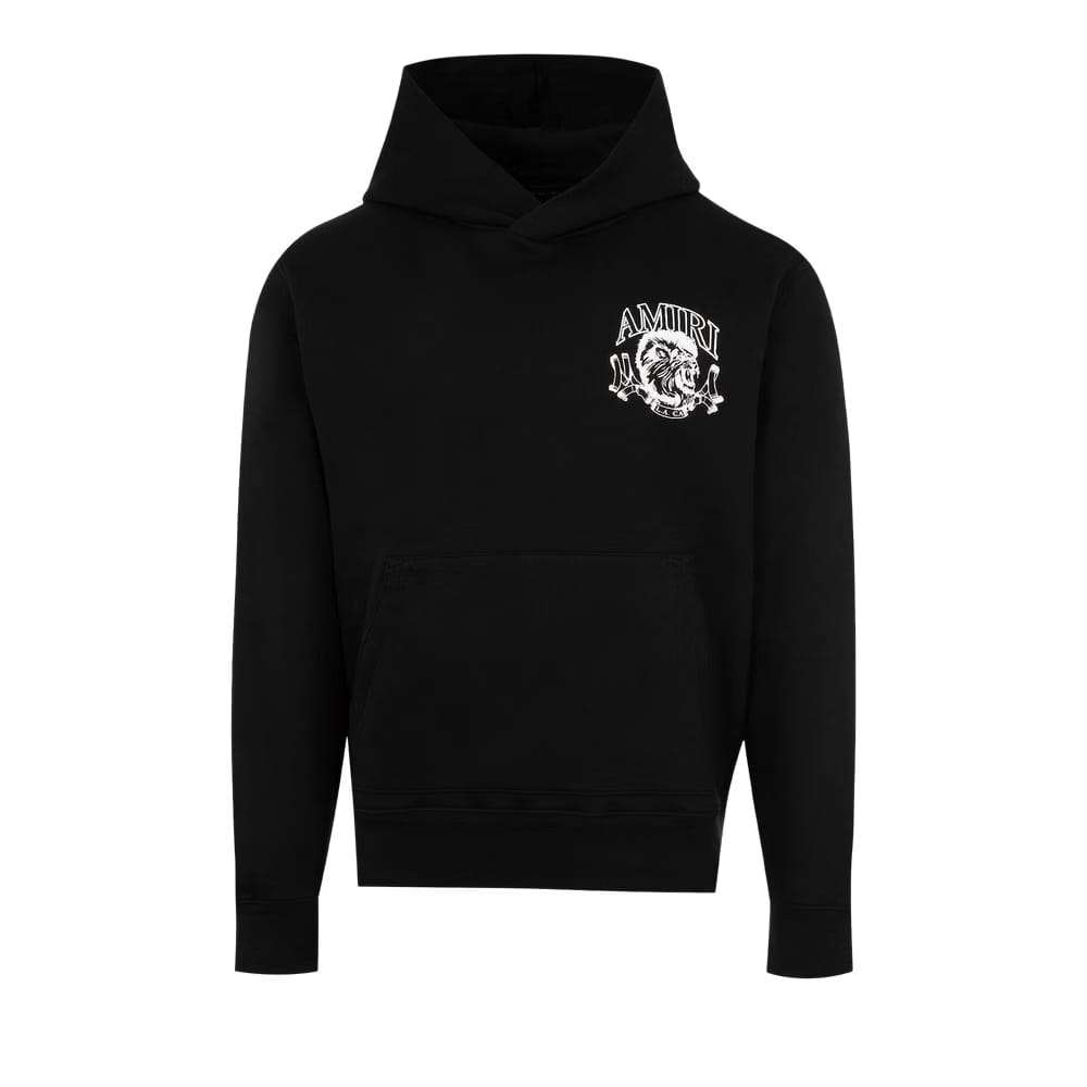 Amiri Lion Outline Hoodie Black