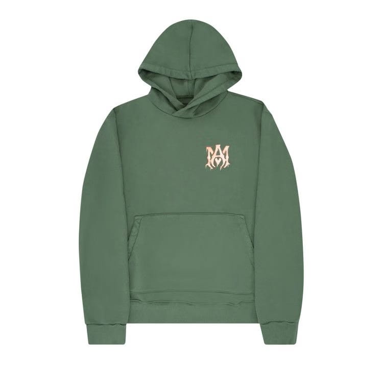 Amiri Watercolor MA Hoodie Green/Peach