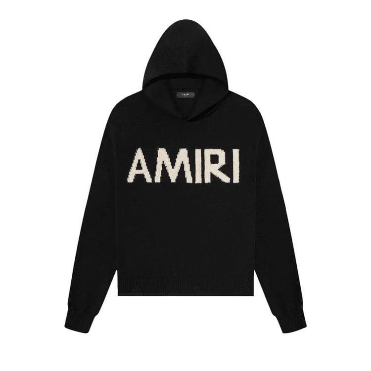 Amiri Eyelash Logo Hoodie Black