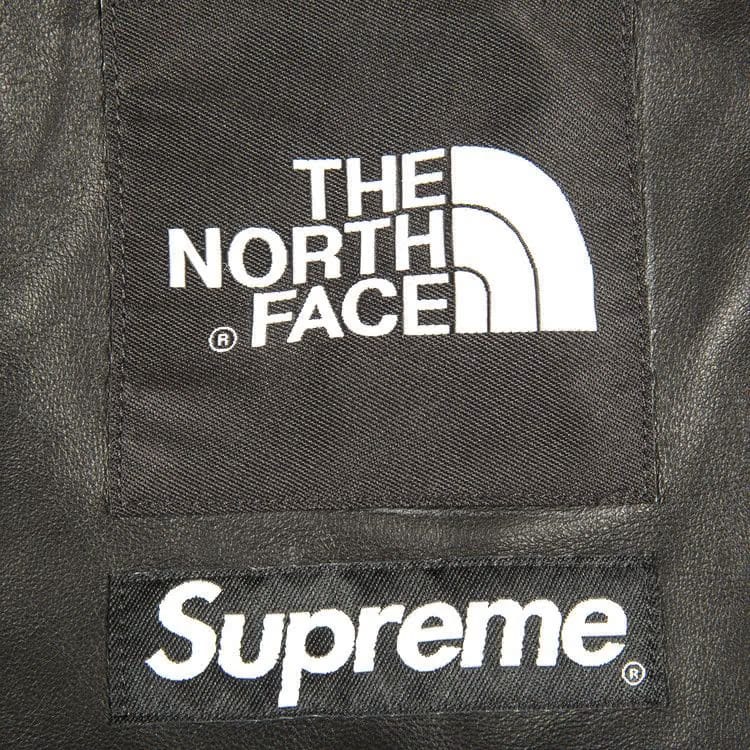 Supreme x The North Face Leather Mountain Parka Black