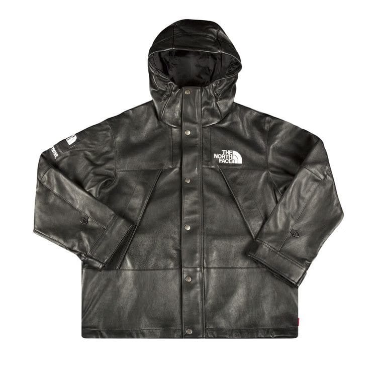 Supreme x The North Face Leather Mountain Parka Black
