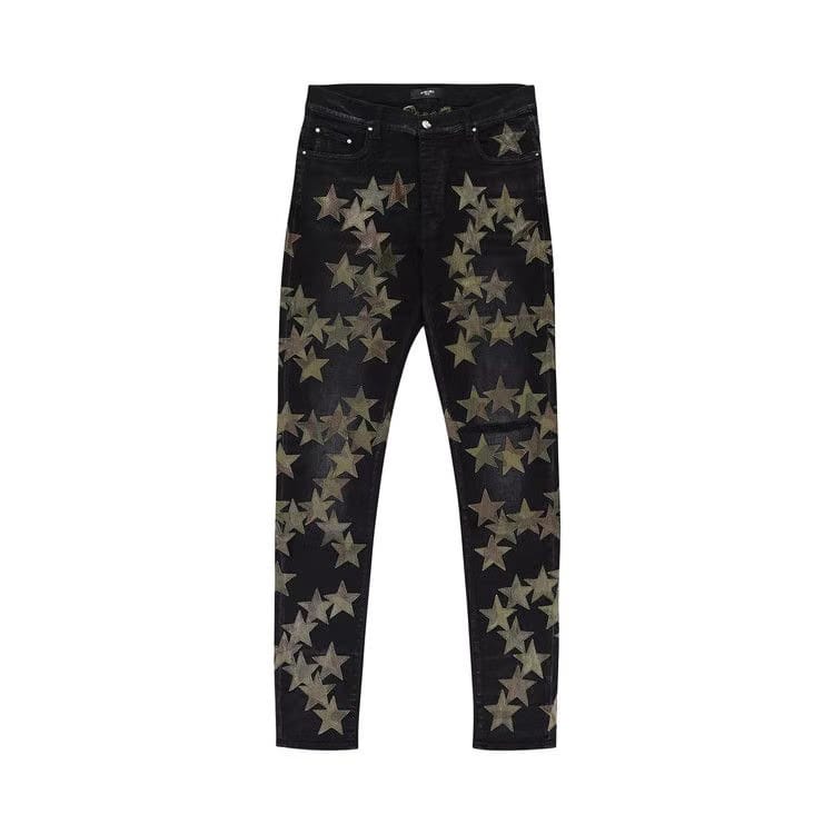 Amiri Chemist Camo Jean Skinny Jeans Black