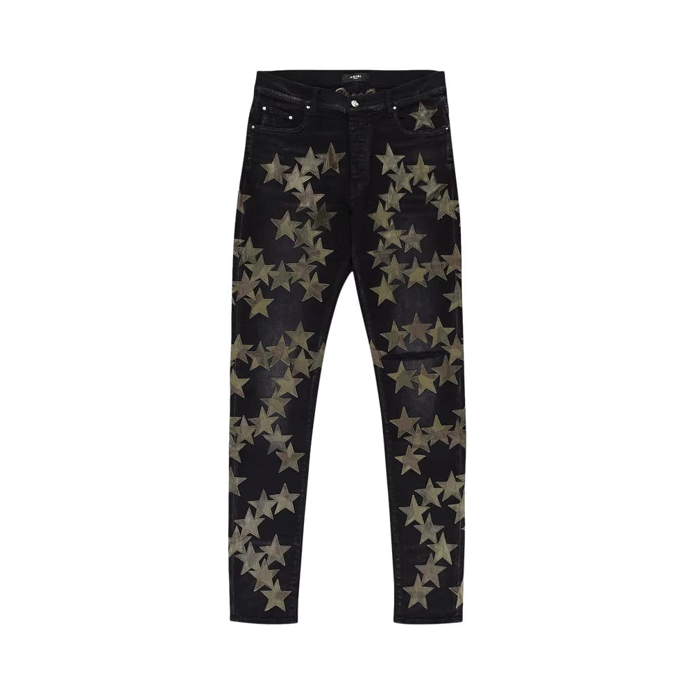 Amiri Chemist Camo Jean Skinny Jeans Black