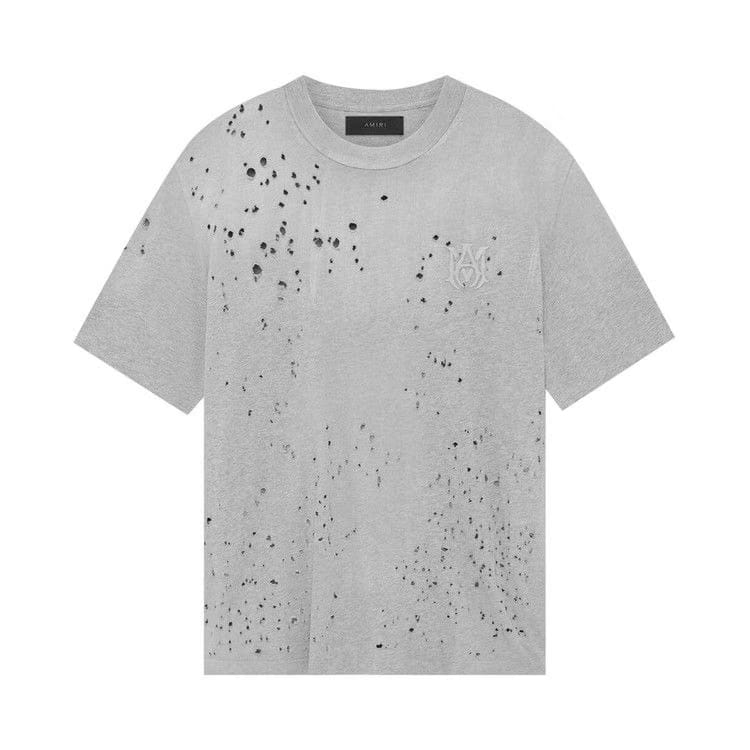 Amiri MA Shotgun Embroidered T-Shirt Grey