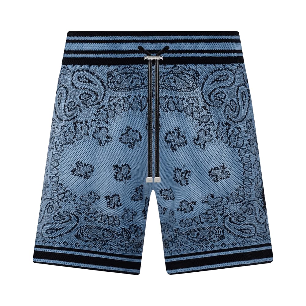 Amiri Bandana Basketball Shorts Blue