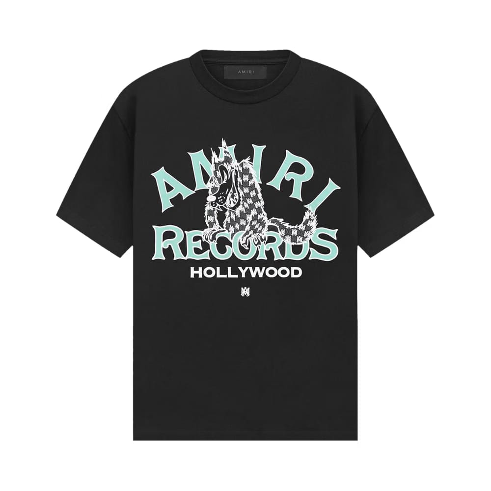 Amiri Records Wolf T-Shirt Black