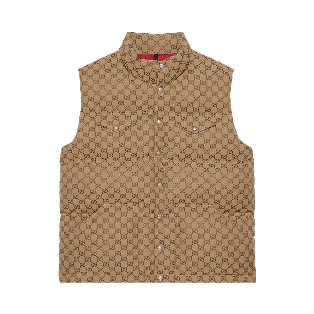 Gucci x The North Face Down Vest Beige/Ebony