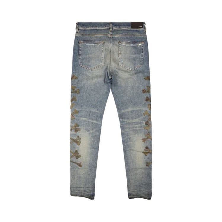 Amiri Camo Bones Jean Indigo