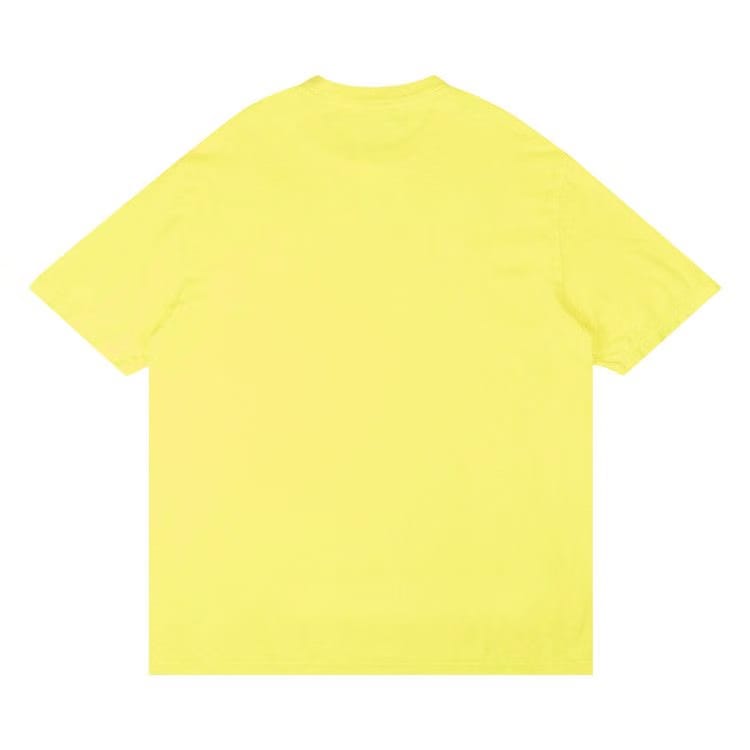 Amiri Damaged Core Logo Shorts-Sleeve T-Shirt Neon Lime