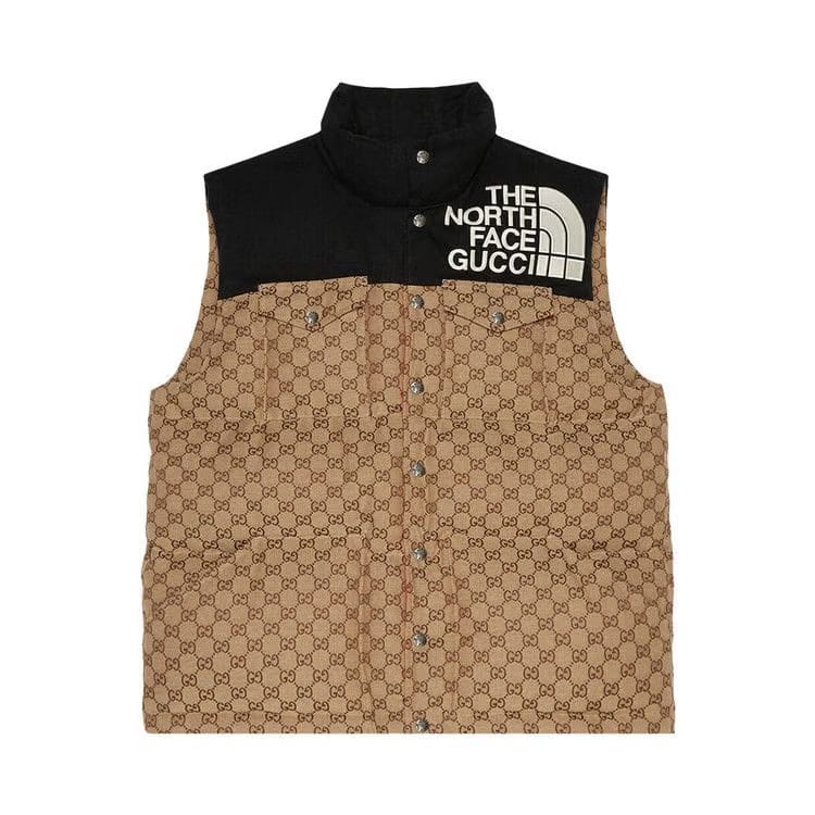Gucci x The North Face GG Padded Vest Beige/Ebony/Black