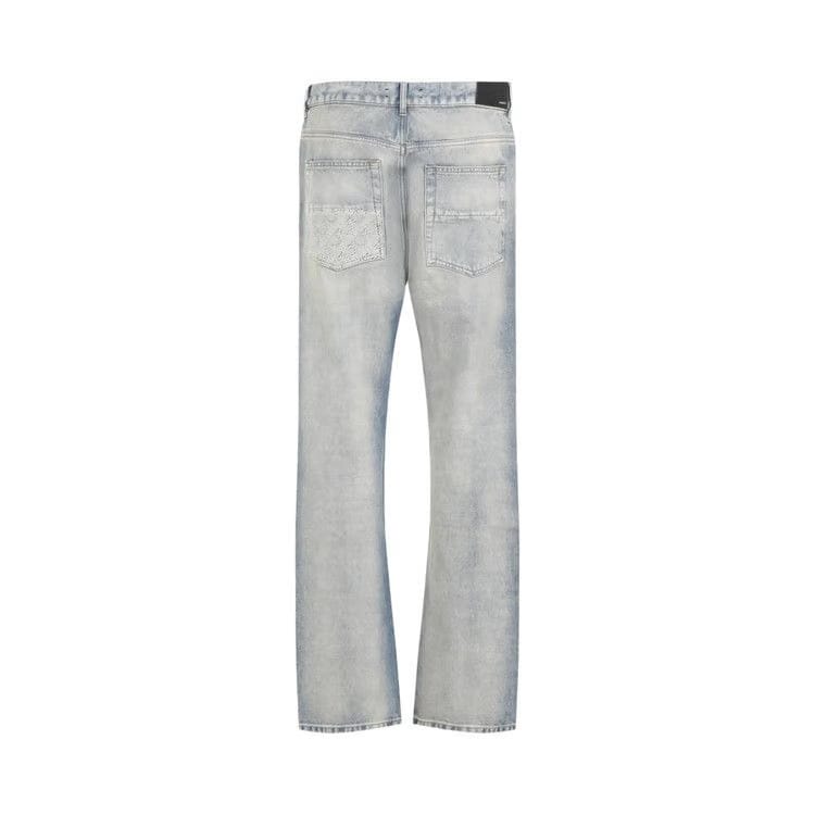 Amiri Quad Cuff Straight Jean Antique Indigo