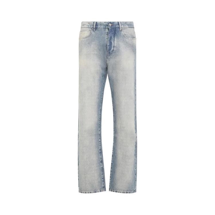 Amiri Quad Cuff Straight Jean Antique Indigo