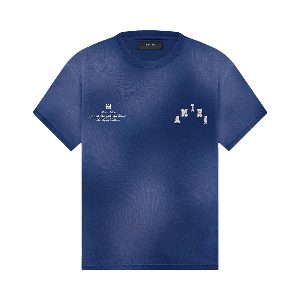 Amiri Vintage Collegiate T-Shirt Blue