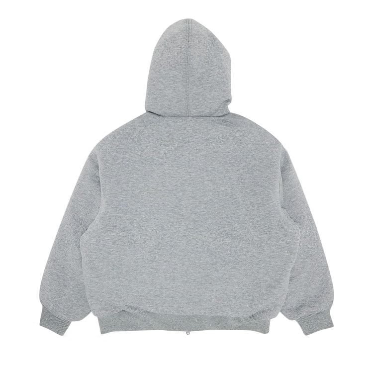 Supreme x The North Face Down Filled Zip Up Hoodie Heather Grey
