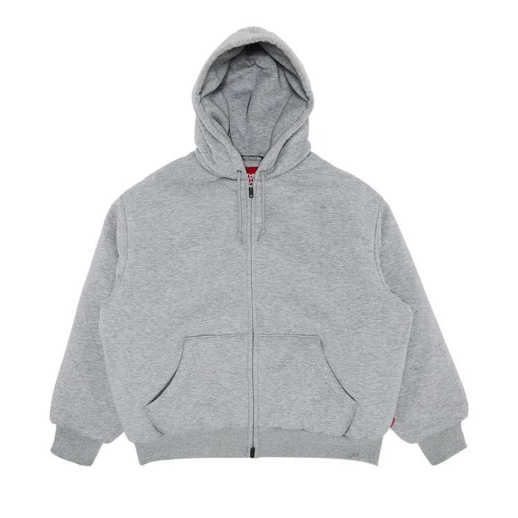 Supreme x The North Face Down Filled Zip Up Hoodie Heather Grey