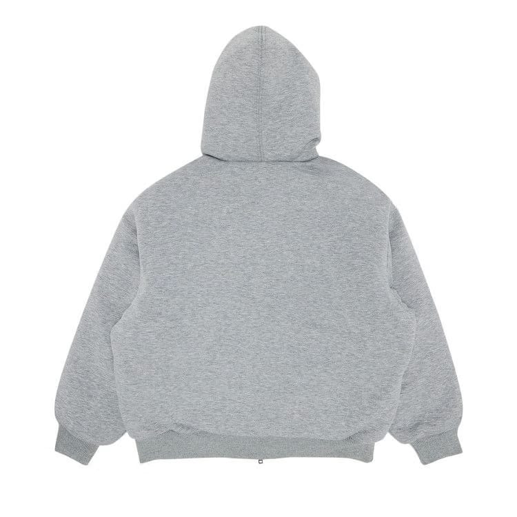 Supreme x The North Face Down Filled Zip Up Hoodie Heather Grey