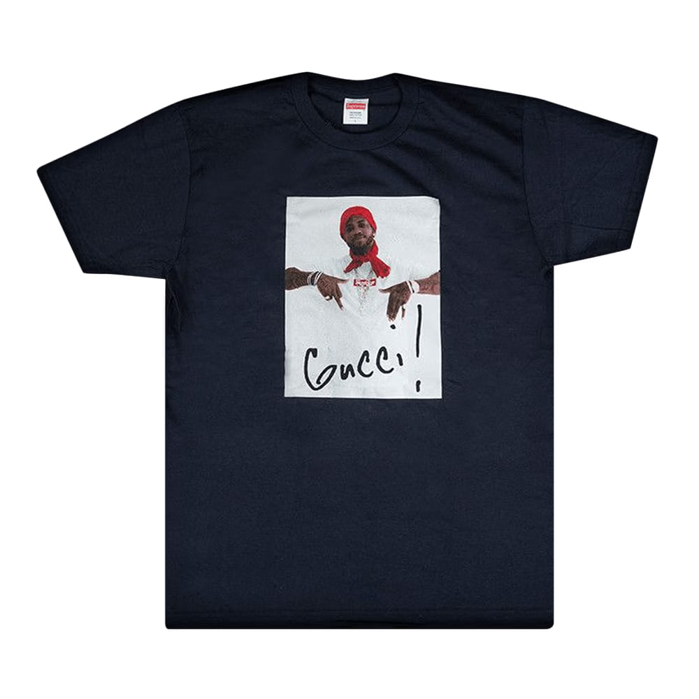 Supreme Gucci Mane T-Shirt Navy
