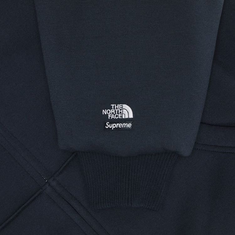 Supreme x The North Face Down Filled Zip Up Hoodie Navy