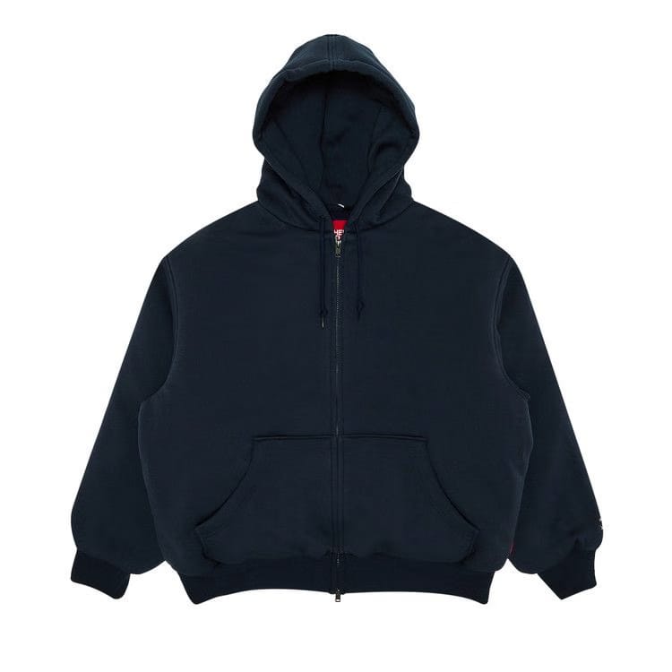 Supreme x The North Face Down Filled Zip Up Hoodie Navy