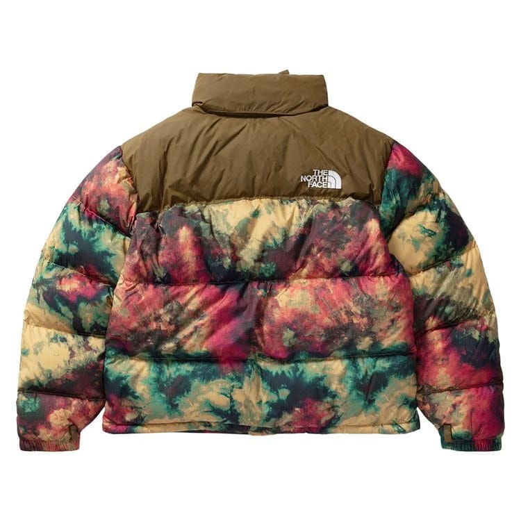 The North Face 1996 Retro Nuptse Jacket Antelope Tan Ice Dye Print