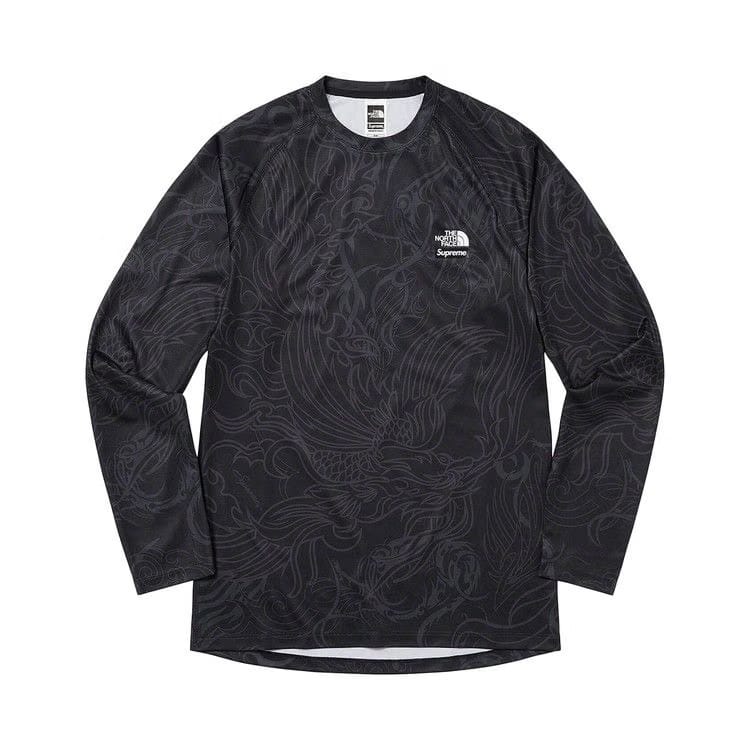 Supreme x The North Face Base Layer Long-Sleeve Top Black Dragon