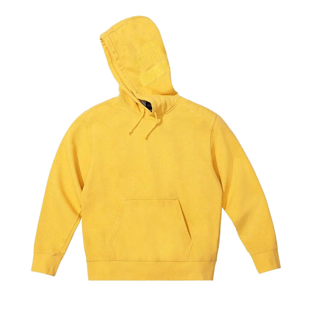 Supreme x The North Face Pigment Printed Hoodie Yellow