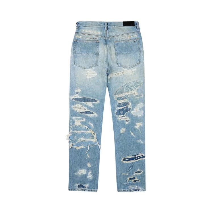 Amiri Repaired Straight Jean Antique Indigo