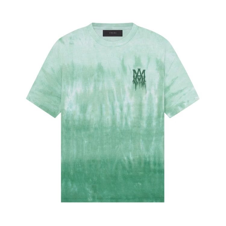 Amiri MA Logo Dip Dye T-Shirt Mineral Green
