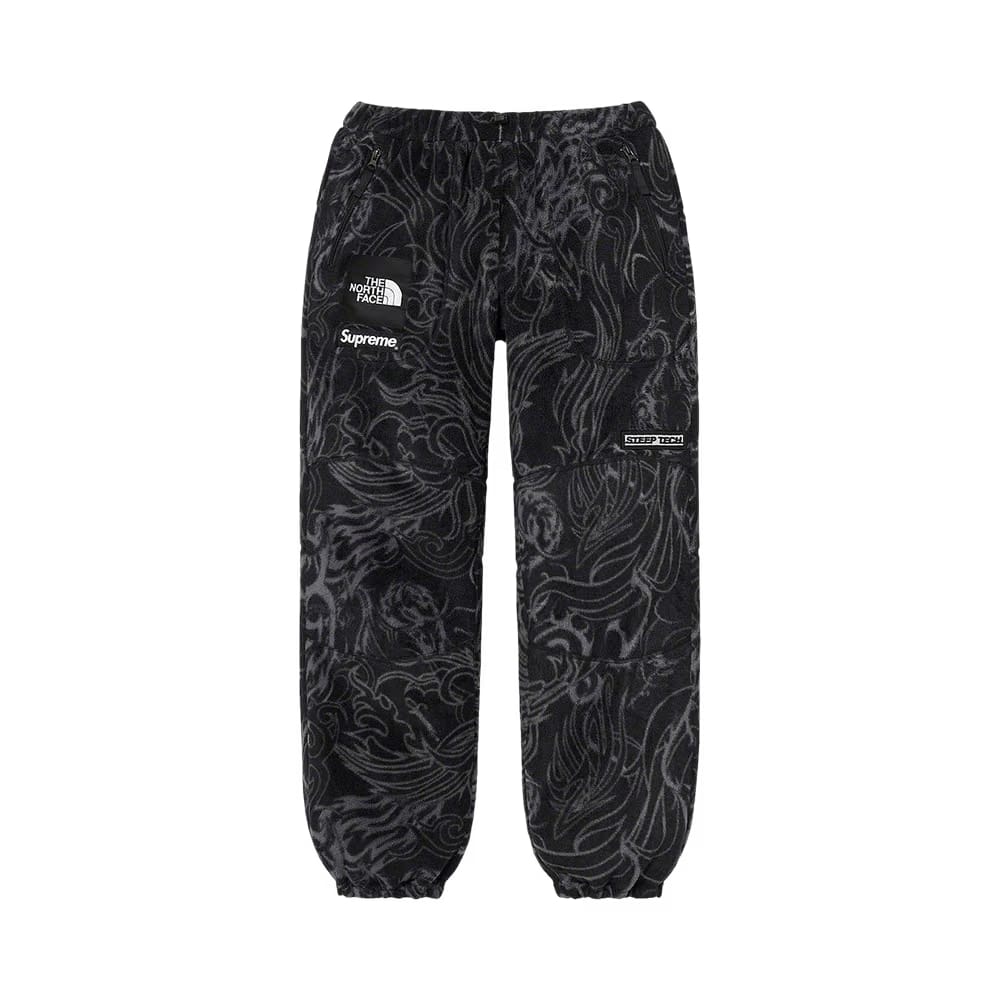 Supreme x The North Face Steep Tech Fleece Pant Black Dragon