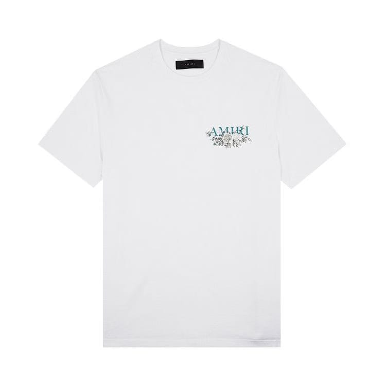 Amiri Floral Logo T-Shirt White