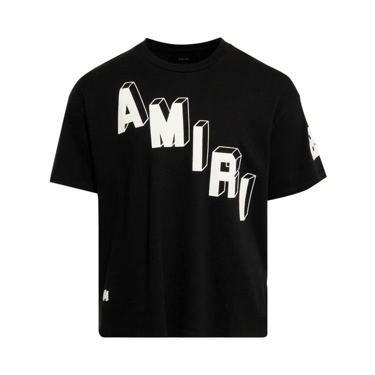 Amiri Flocked Hockey Skater T-Shirt Black