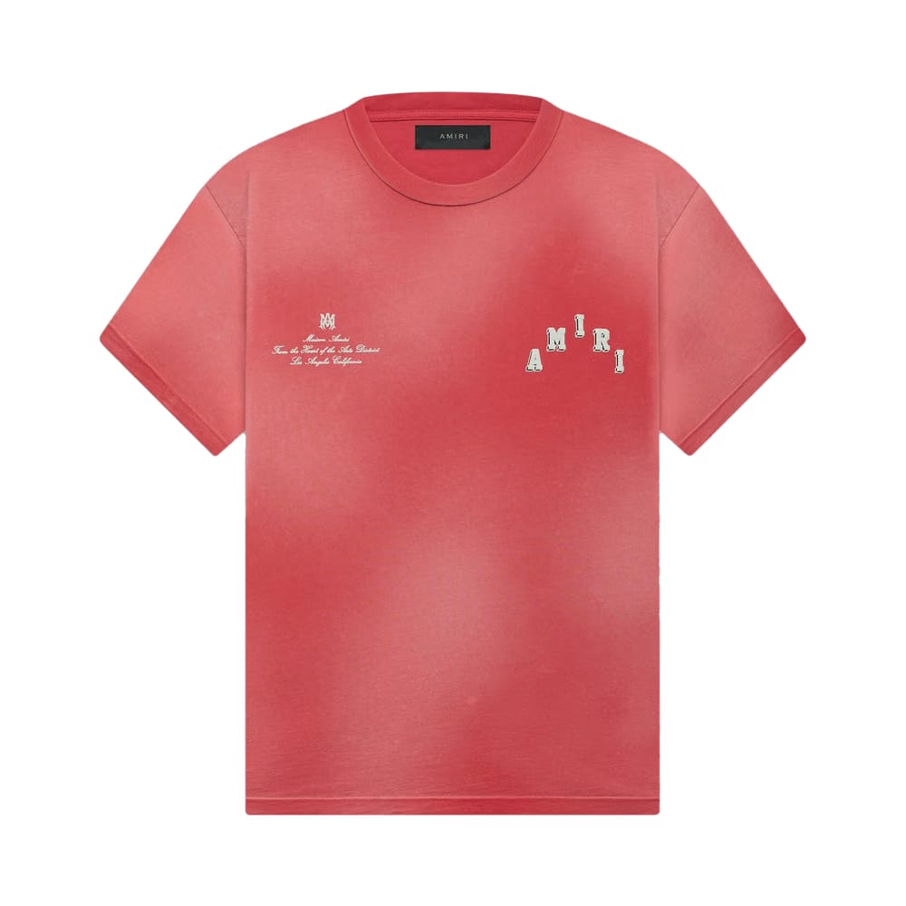 Amiri Vintage Collegiate T-Shirt Red