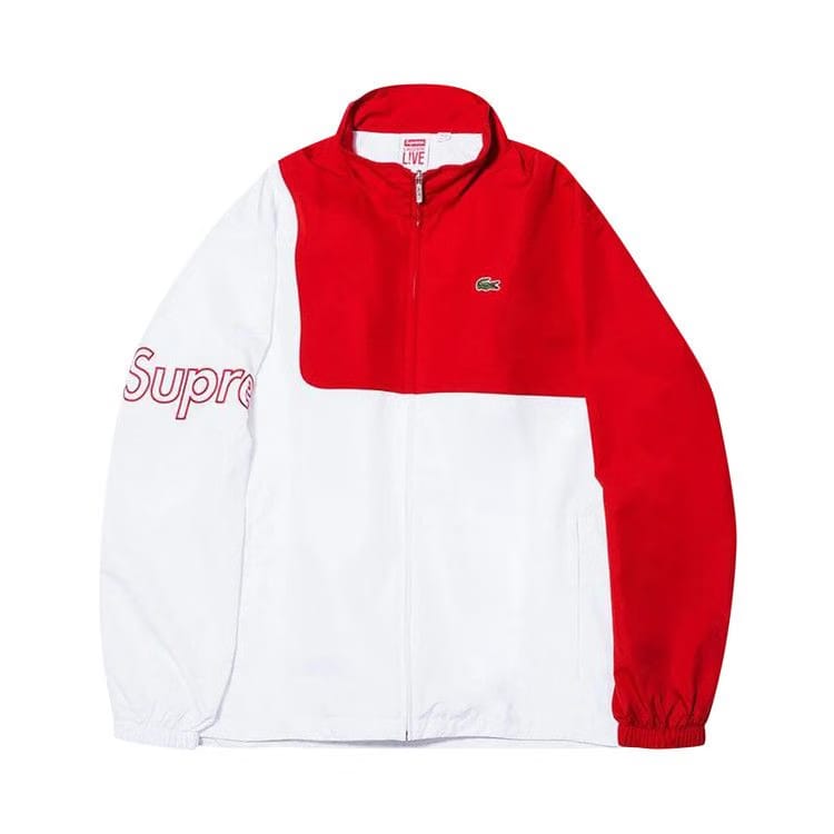 Supreme x Lacoste Track Jacket Red