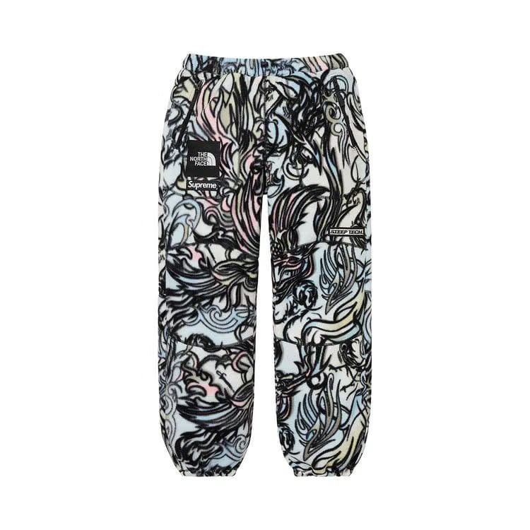 Supreme x The North Face Steep Tech Fleece Pant Multicolor Dragon