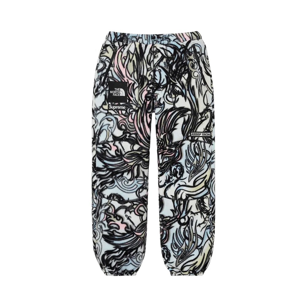 Supreme x The North Face Steep Tech Fleece Pant Multicolor Dragon