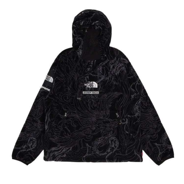 Supreme x The North Face Steep Tech Fleece Pullover Black Dragon
