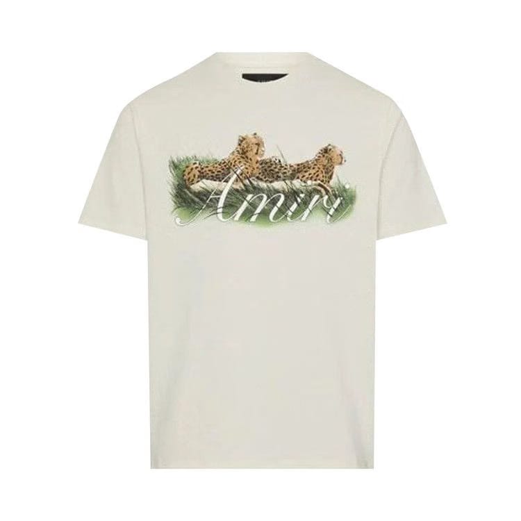 Amiri Cheetah Logo T-Shirt Alabaster
