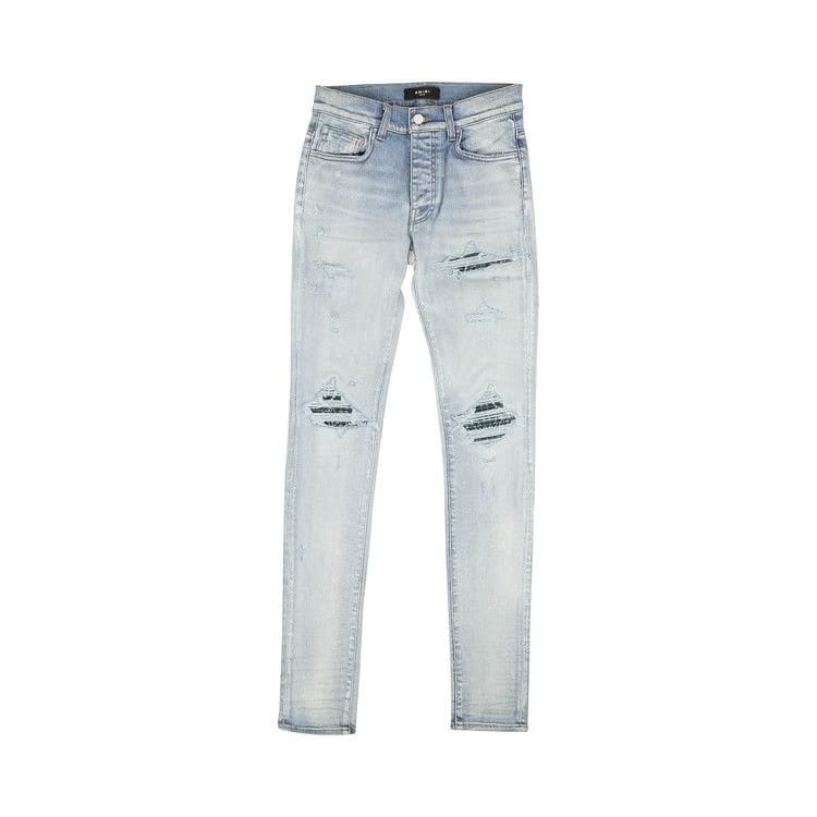 Amiri Bandana MX1 Denim Skinny Jeans Blue