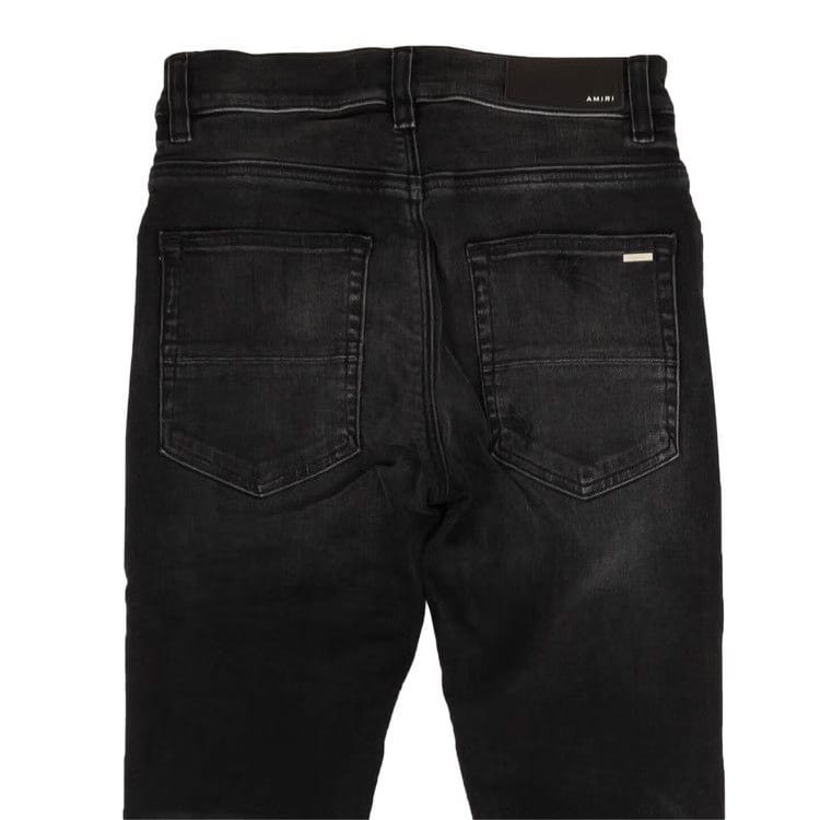 Amiri Distressed MX1 Bandana Skinny Jeans Black