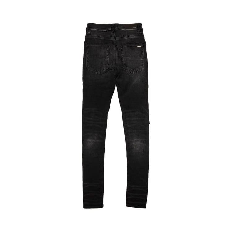 Amiri Distressed MX1 Bandana Skinny Jeans Black