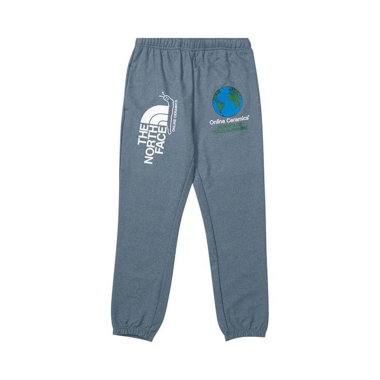 The North Face x Online Ceramics Graphic Sweatpants Blue Regrind
