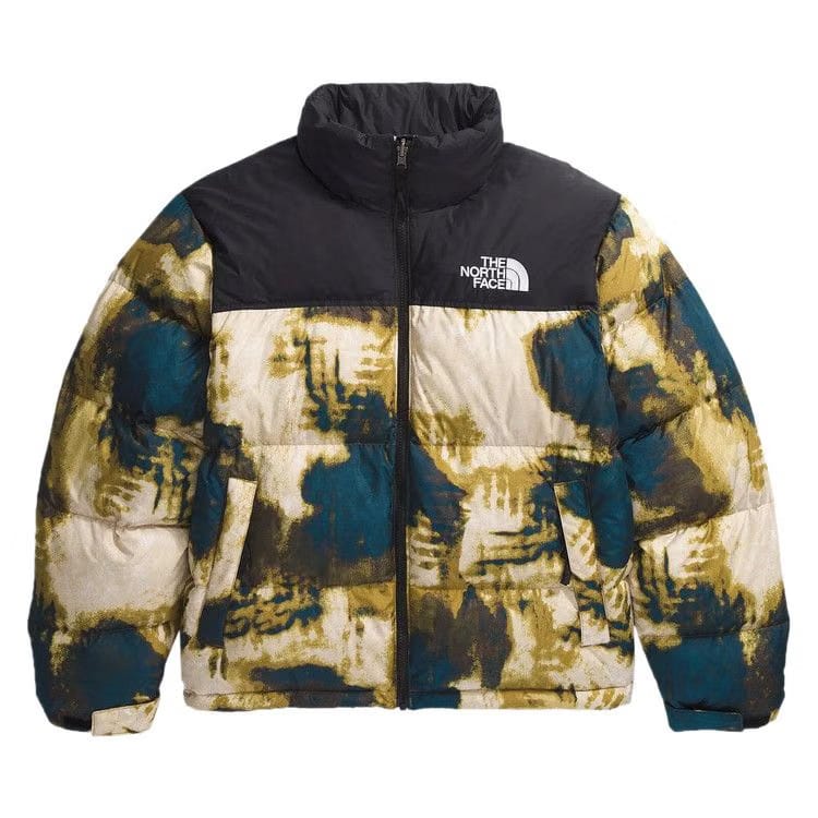 The North Face 1996 Retro Nuptse Jacket Midnight Petrol/TNF Bleach Dye Print