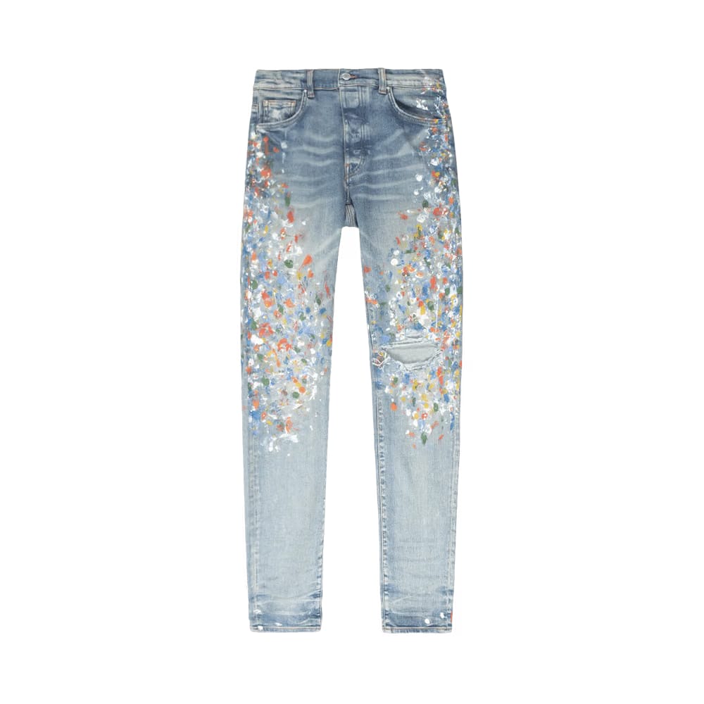 Amiri Skinny Painter Jean Clay Indigo