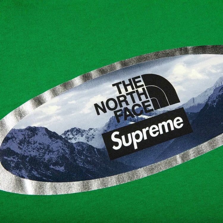 Supreme x The North Face Mountains T-Shirt Green