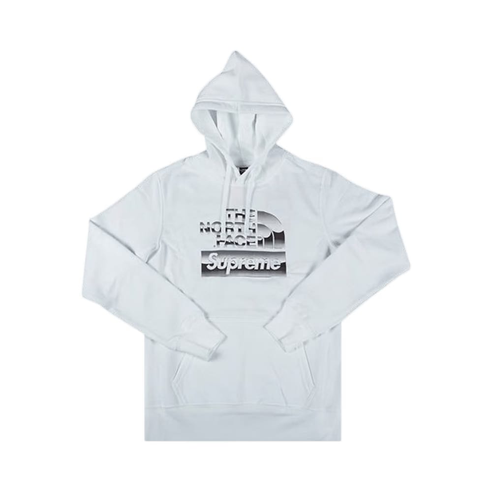 Supreme x The North Face Metallic Logo Hoodie White
