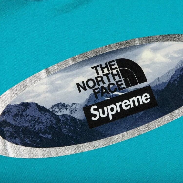 Supreme x The North Face Mountains T-Shirt Teal