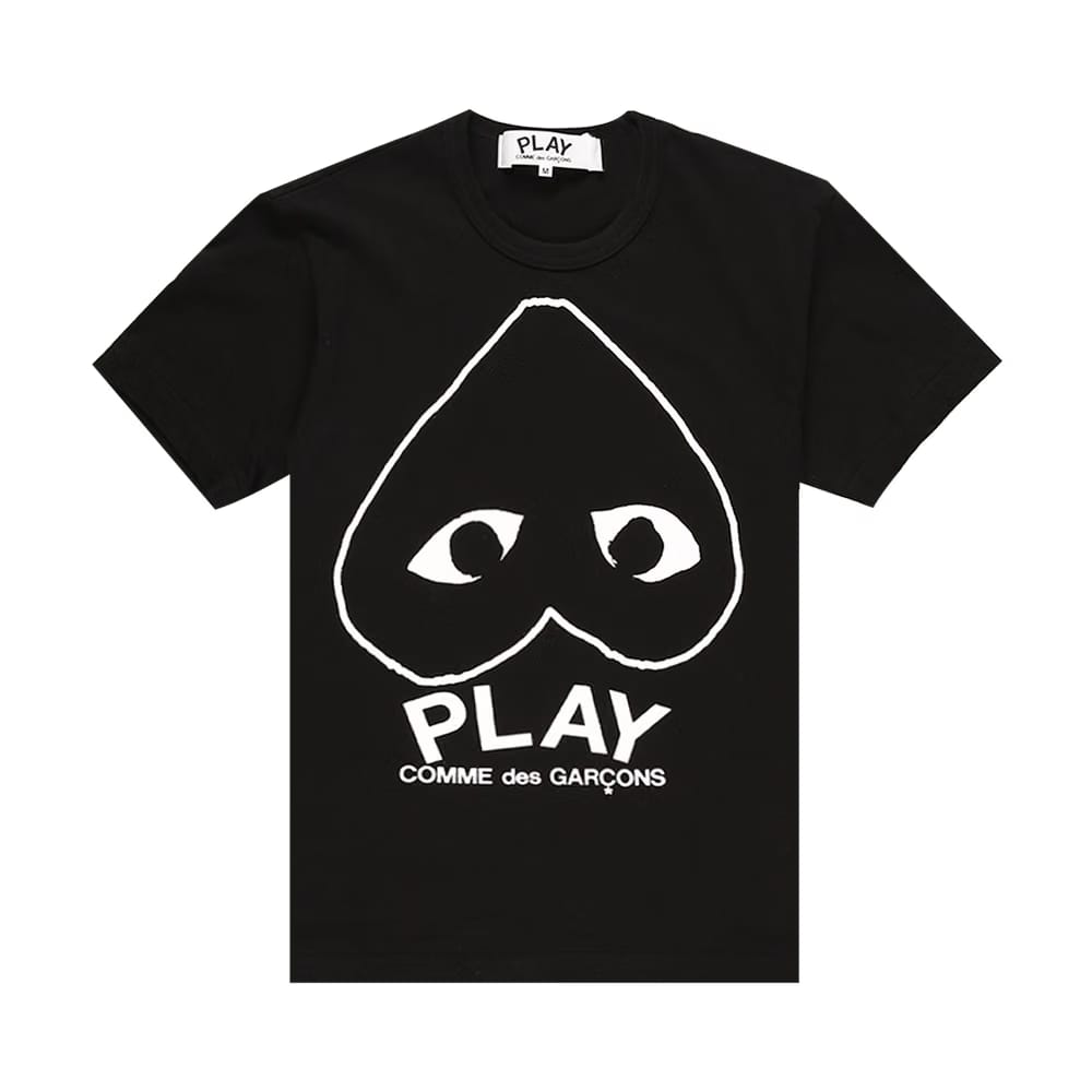Comme des Garçons PLAY Heart Outline Shirt Black