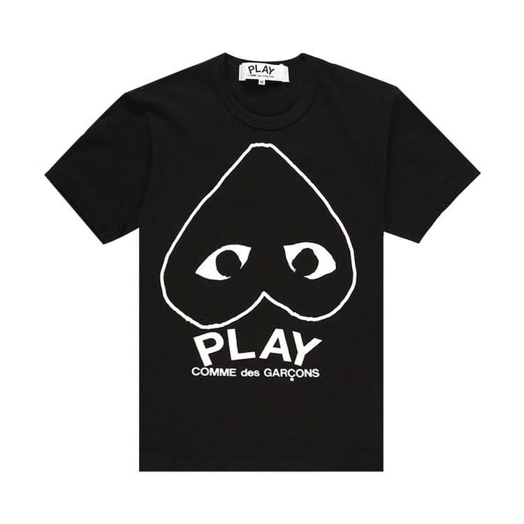 Comme des Garçons PLAY Heart Outline Shirt Black