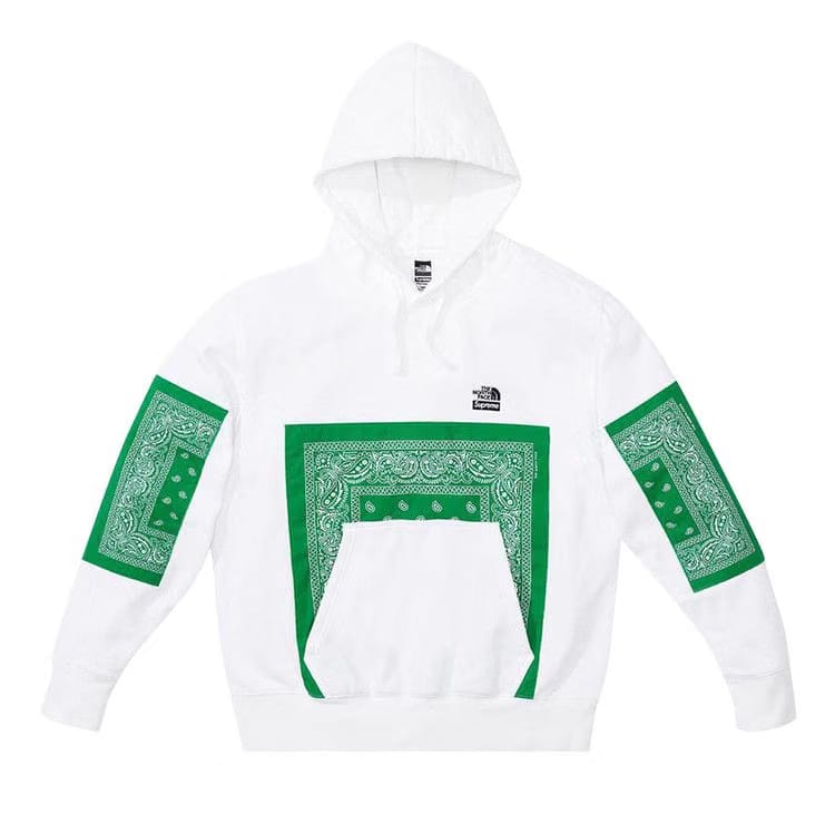 Supreme x The North Face Bandana Hoodie White
